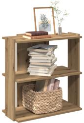 vidaXL Biblioteca 3 etaje stejar artizanal 60x30x60 cm lemn prelucrat GartenMobel Dekor (860255) Biblioteca