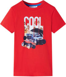 vidaXL Tricou pentru copii, rosu, 140 GartenMobel Dekor (12543)