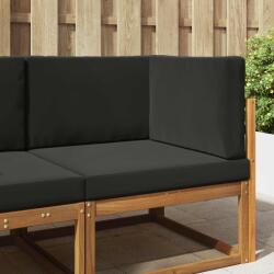 vidaXL Perna pentru canapea de exterior 3 pcs Negru Poliester GartenMobel Dekor (900870)