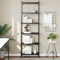 vidaXL Biblioteca cu 6 niveluri, negru, 60x30x188 cm, lemn prelucrat GartenMobel Dekor (837662) Biblioteca