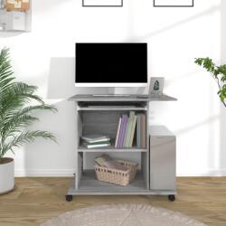 vidaXL Birou pentru computer, gri sonoma, 80x50x75 cm, lemn prelucrat GartenMobel Dekor (815544)