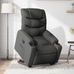 vidaXL Fotoliu rabatabil cu ridicare pe verticala, gri închis, textil GartenMobel Dekor (3206646)