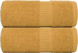 vidaXL Prosoape de baie 2 buc. FROGN aurii 30x30 cm 100% bumbac GartenMobel Dekor (136800) Prosop