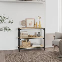 vidaXL Raft carti, stejar sonoma 80x33x70, 5 cm, lemn prelucrat si otel GartenMobel Dekor (819338) Biblioteca