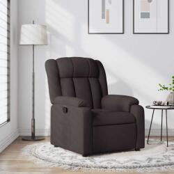 vidaXL Fotoliu rabatabil, maro închis, material textil GartenMobel Dekor (373579)