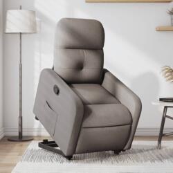 vidaXL Fotoliu rabatabil cu ridicare pe verticala, gri taupe, textil GartenMobel Dekor (3206802)