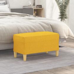 vidaXL Banca, galben deschis, 70x35x41 cm, textil GartenMobel Dekor (349372)