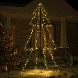 vidaXL Brad Craciun conic, 300 LED-uri, 120x220 cm, interior&exterior GartenMobel Dekor (328586)