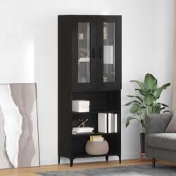 vidaXL Bufet Pe perete Stejar Negru 69, 5 x 34 x 180 cm Lemn compozit GartenMobel Dekor (3416218) Comoda
