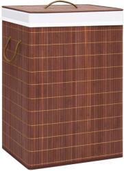 vidaXL Cos de rufe din bambus cu 2 sectiuni, maro, 72 L GartenMobel Dekor (320747)