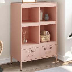 vidaXL Dulap înalt, roz, 68x39x101, 5 cm, otel laminat la rece GartenMobel Dekor (843103) Comoda