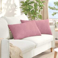 vidaXL Perne pentru canapea 2 pcs Roz 80 x 40 cm Tesatura din corduroy GartenMobel Dekor (42013717)