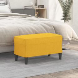 vidaXL Banca, galben deschis, 70x35x41 cm, textil GartenMobel Dekor (349388)