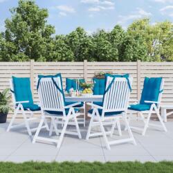 vidaXL Perne de scaun cu spatar înalt, 6 buc, bleu, tesatura Oxford GartenMobel Dekor (377616)
