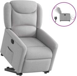 vidaXL Scaun reclinabil electric, tesatura gri nor GartenMobel Dekor (3303223)