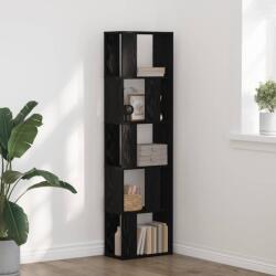 vidaXL Raft pentru carti Stejar negru 45 x 23.5 x 162.5 cm GartenMobel Dekor (868058) Biblioteca