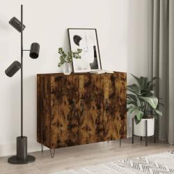 vidaXL Dulap, stejar fumuriu, 90x34x80 cm, lemn compozit GartenMobel Dekor (828105) Comoda