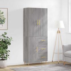 vidaXL Dulap înalt, gri sonoma, 69, 5x34x180 cm, lemn compozit GartenMobel Dekor (3195897) Comoda