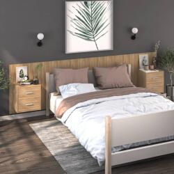 vidaXL Noptiere de perete, 2 buc. , stejar sonoma GartenMobel Dekor (810996)
