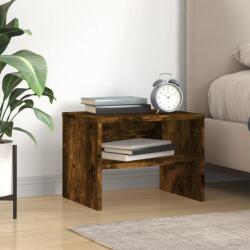 vidaXL Noptiera, stejar fumuriu, 40x30x30 cm, lemn prelucrat GartenMobel Dekor (815237)