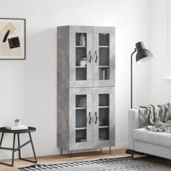 vidaXL Dulap înalt, gri beton, 69, 5x34x180, lemn compozit GartenMobel Dekor (3198309) Comoda