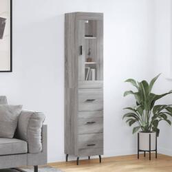 vidaXL Dulap înalt, gri sonoma, 34, 5x34x180 cm, lemn prelucrat GartenMobel Dekor (3199255) Comoda