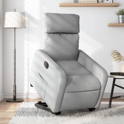 vidaXL Fotoliu electric rabatabil cu ridicare, gri deschis, textil GartenMobel Dekor (3206717)