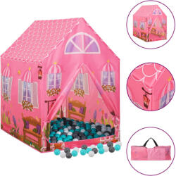 vidaXL Cort de joaca pentru copii cu 250 bile, roz, 69x94x104 cm GartenMobel Dekor (3107749)