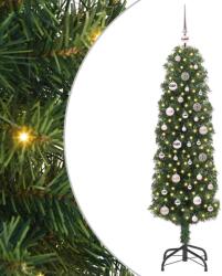 vidaXL Brad de Craciun artificial Verde 150 cm PVC si otel si plastic GartenMobel Dekor (3394932)