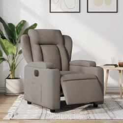 vidaXL Fotoliu rabatabil electric, gri taupe, material textil GartenMobel Dekor (3204466)