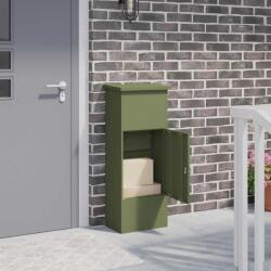 vidaXL Cutie pentru colet cu usa Olivengrønn 44, 5 x 29 x 110, 5 cm Otel GartenMobel Dekor (874929)