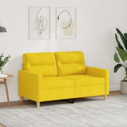 vidaXL Canapea cu 2 locuri, galben deschis, 120 cm, material textil GartenMobel Dekor (359232) Canapea