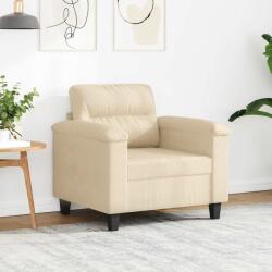 vidaXL Fotoliu canapea, crem, 60 cm, textil microfibra GartenMobel Dekor (359553) Canapea