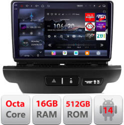 Edotec Navigatie Android Kia Ceed 2018-2020 QLED 2K GPS 16GB RAM 512GB (KIT-ceed18+EDT-E809-2K)