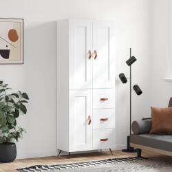 vidaXL Dulap înalt, alb, 69, 5x34x180 cm, lemn compozit GartenMobel Dekor (3199977) Comoda
