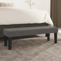 vidaXL Banca, gri închis, 100x30x30 cm, catifea GartenMobel Dekor (346667)