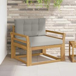vidaXL Canapea Medie pentru Exterior Poliester Alb GartenMobel Dekor (3439010) Canapea
