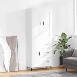 vidaXL Dulap înalt, alb, 69, 5x34x180 cm, lemn compozit GartenMobel Dekor (3199825) Comoda