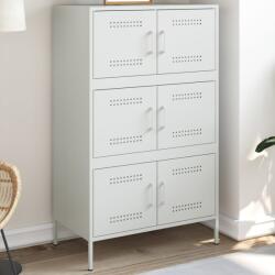 vidaXL Dulap înalt, alb, 68x39x113 cm, otel GartenMobel Dekor (842963) Comoda