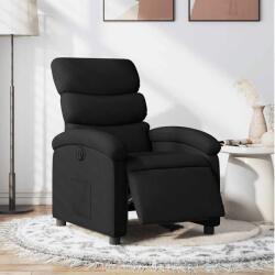 vidaXL Fotoliu rabatabil electric, negru, material textil GartenMobel Dekor (3203956)
