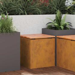 vidaXL Banca de gradina Ruginit 40 x 40 x 43 cm GartenMobel Dekor (874918)