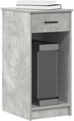 vidaXL Suport turn computer cu sertar gri beton 35x45x77 cm GartenMobel Dekor (858743)