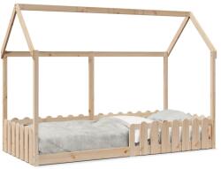 vidaXL Cadru pat tip casa pentru copii, 90x190 cm, lemn masiv de pin GartenMobel Dekor (850692)