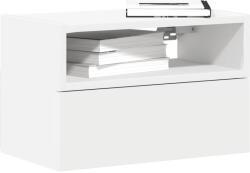 vidaXL Noptiere de perete, 2 buc. , alb, 45x26x28, 5 cm GartenMobel Dekor (858597)