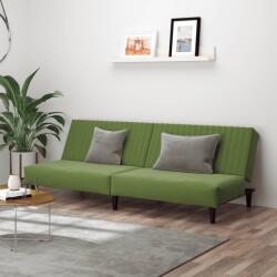 vidaXL Canapea extensibila cu 2 locuri, verde deschis, catifea GartenMobel Dekor (375929) Canapea