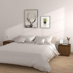vidaXL Noptiere, 2 buc, maro miere, 40x30x40 cm, lemn masiv de pin GartenMobel Dekor (813312)