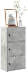 vidaXL Biblioteca, gri beton, 40x24x77 cm, lemn prelucrat GartenMobel Dekor (860367) Biblioteca