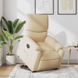 vidaXL Fotoliu electric rabatabil cu ridicare, crem, textil GartenMobel Dekor (3204857)