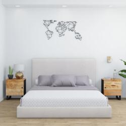 vidaXL Noptiere, 2 buc. , 40x33x46 cm, lemn masiv de acacia GartenMobel Dekor (345209)