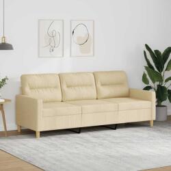 vidaXL Canapea cu 3 locuri, crem, 180 cm, material textil GartenMobel Dekor (359245) Canapea